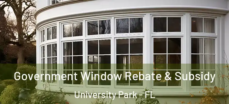 Government Window Rebate & Subsidy University Park - FL