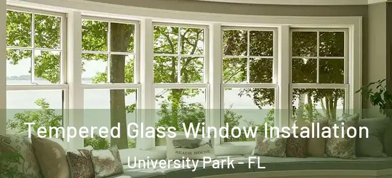 Tempered Glass Window Installation University Park - FL