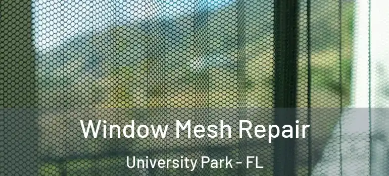 Window Mesh Repair University Park - FL